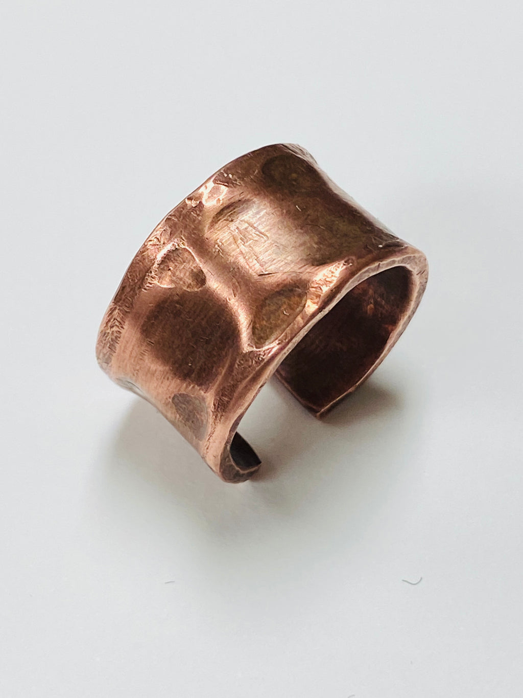Raw copper ring