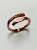 Raw copper ring