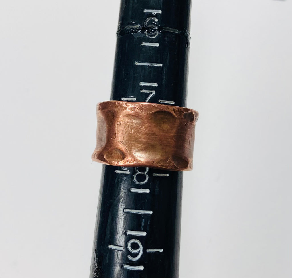 Raw copper ring