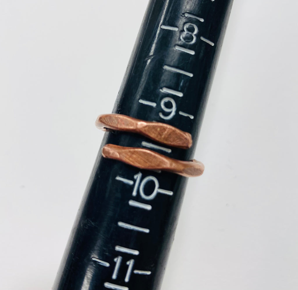 Raw copper ring