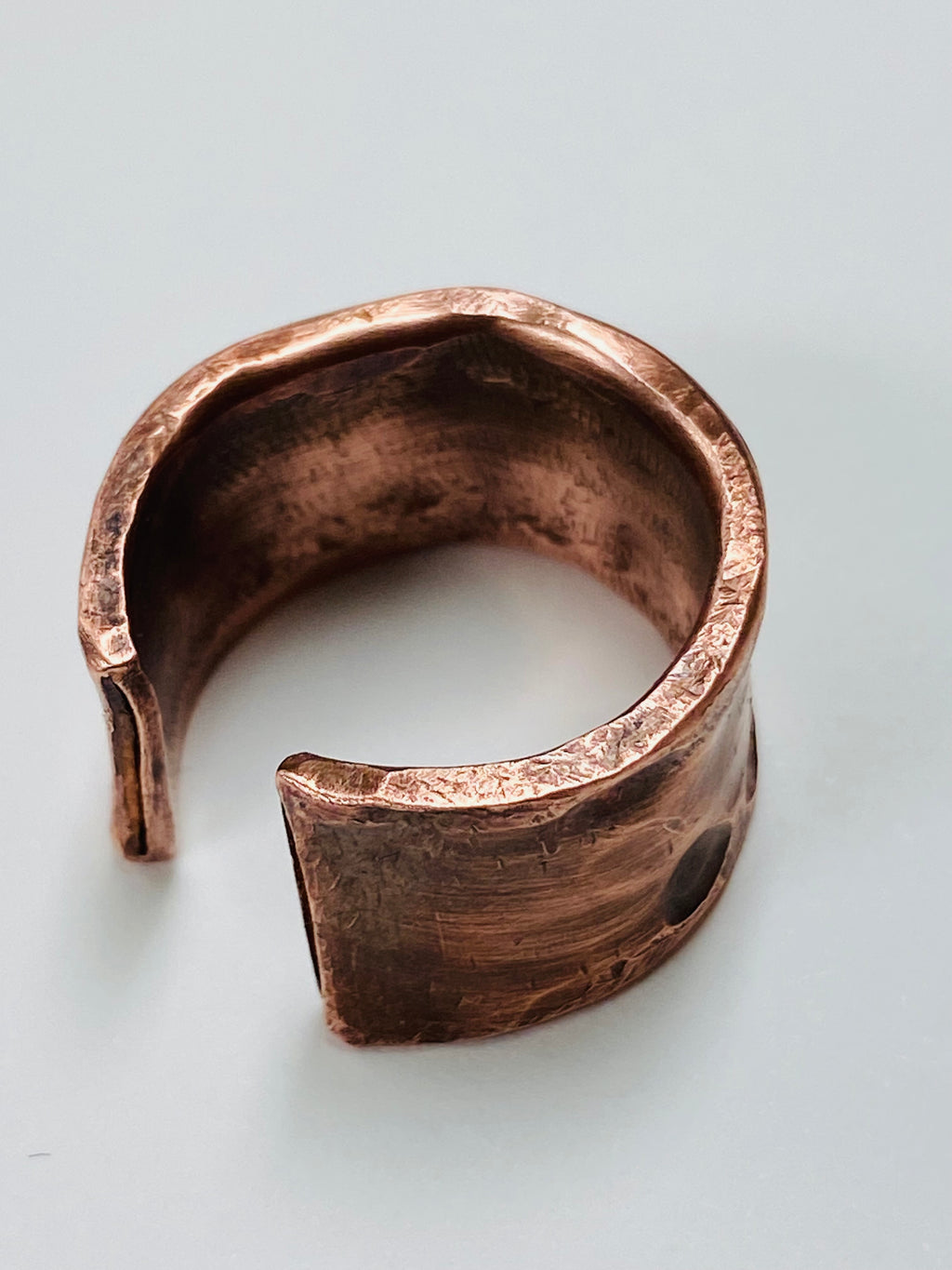 Raw copper ring